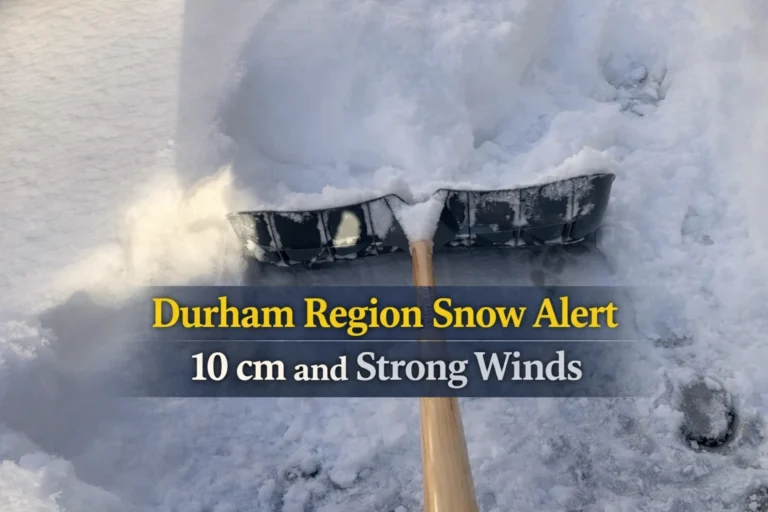 durham region snow alert 10 cm and strong winds