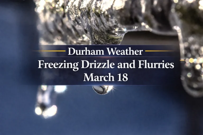 durham weather freezing drizzle and flurries march 18
