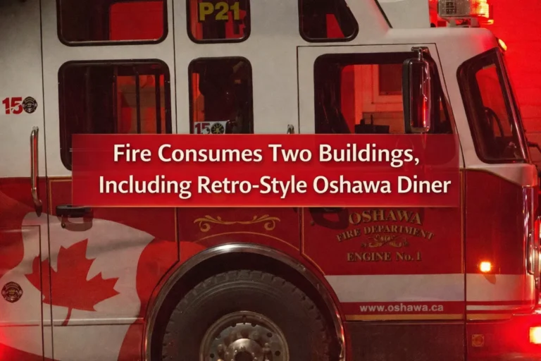 fire consumes two buildings, including retro style oshawa diner