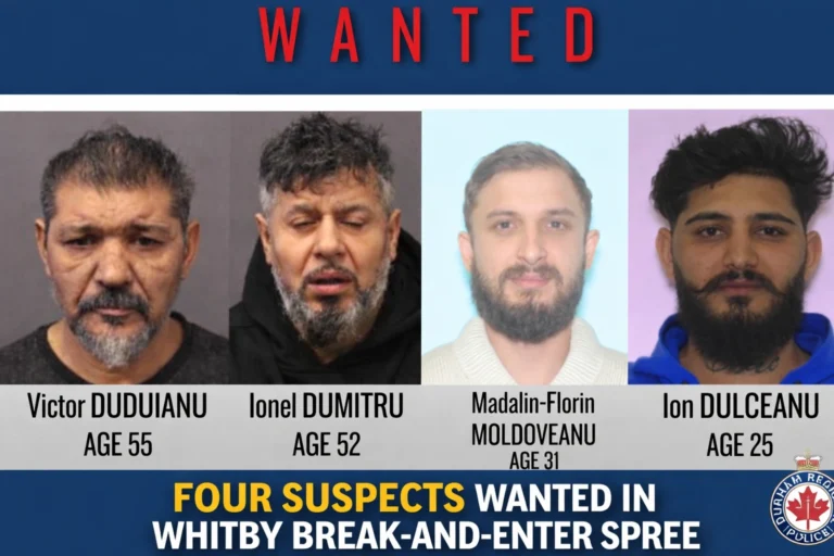 four suspects wanted in whitby break and enter spree