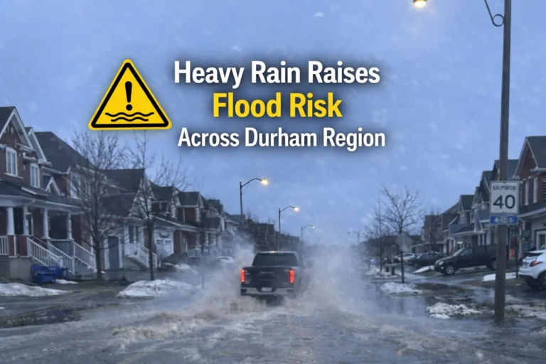 heavy rain raises flood risk across durham region