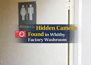 hidden camera found in whitby factory washroom