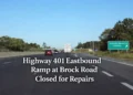 Highway 401 Eastbound Ramp at Brock Road to Close for Emergency Repairs highway 401 eastbound ramp at brock road closed for repairs