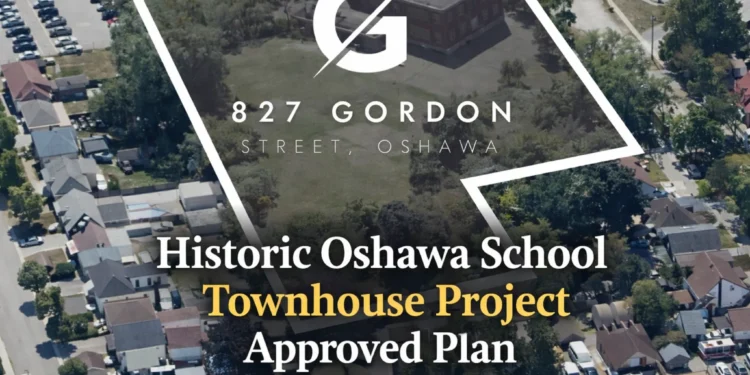 historic oshawa school townhouse project approved plan