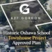 Historic Oshawa School to Be Preserved as 67 Townhouses Planned on Site historic oshawa school townhouse project approved plan