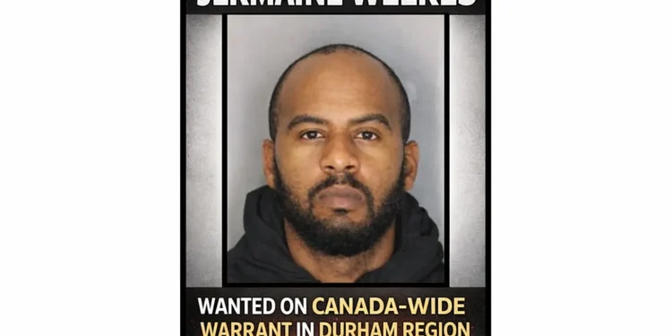 jermaine weekes wanted on canada wide warrant in durham region