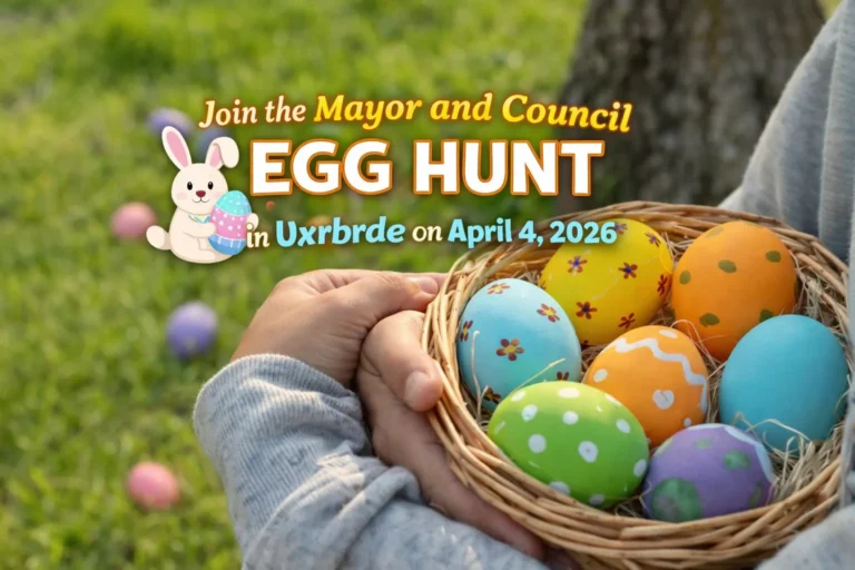 join the mayor and council egg hunt in uxbridge on april 4, 2026