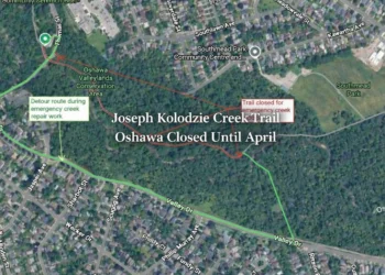Joseph Kolodzie Creek Trail Oshawa Closed for Repairs Until April joseph kolodzie creek trail oshawa closed until april