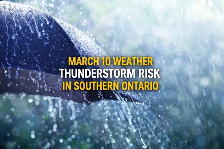 march 10 weather thunderstorm risk in southern ontario