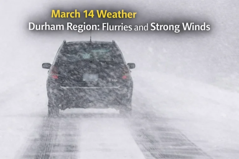 march 14 weather flurries and wind gusts expected in durham region