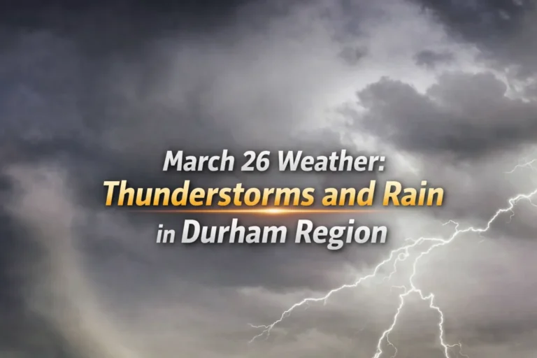 march 26 weather thunderstorms and rain in durham region