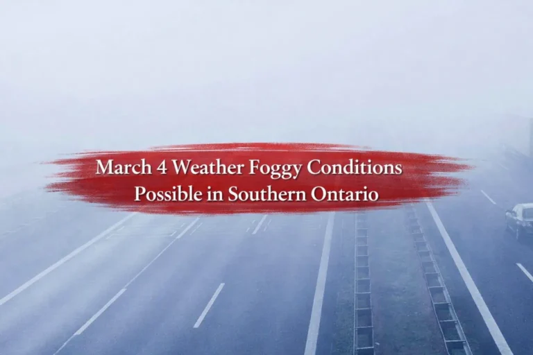 march 4 weather foggy conditions possible in southern ontario
