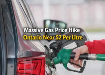 massive gas price hike ontario near $2 per litre