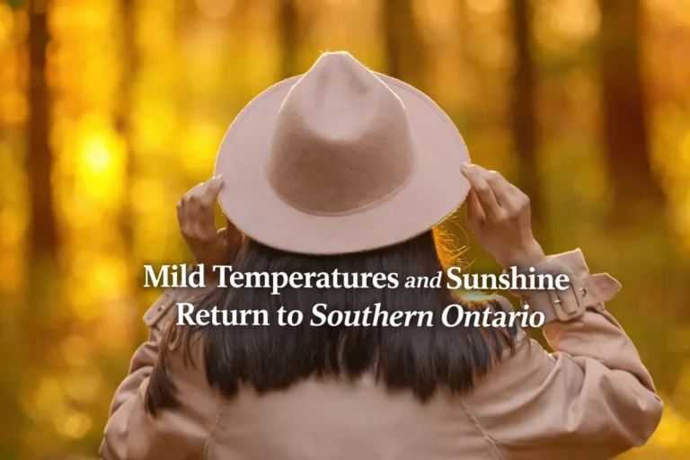 mild temperatures and sunshine return to southern ontario