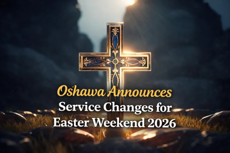 oshawa announces service changes for easter weekend 2026