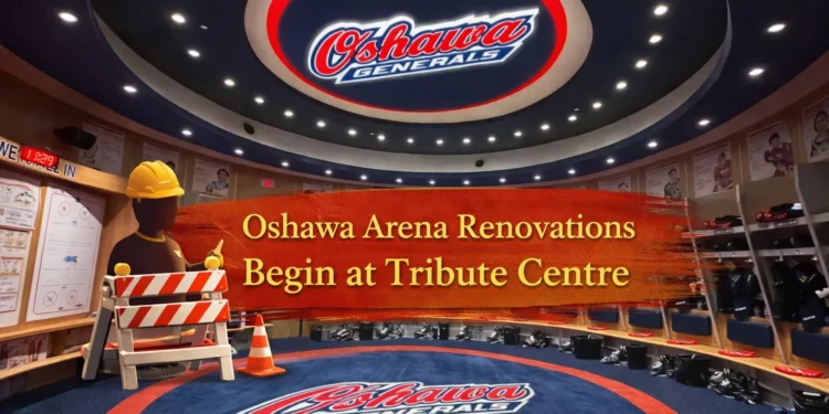 oshawa arena renovations begin at tribute centre