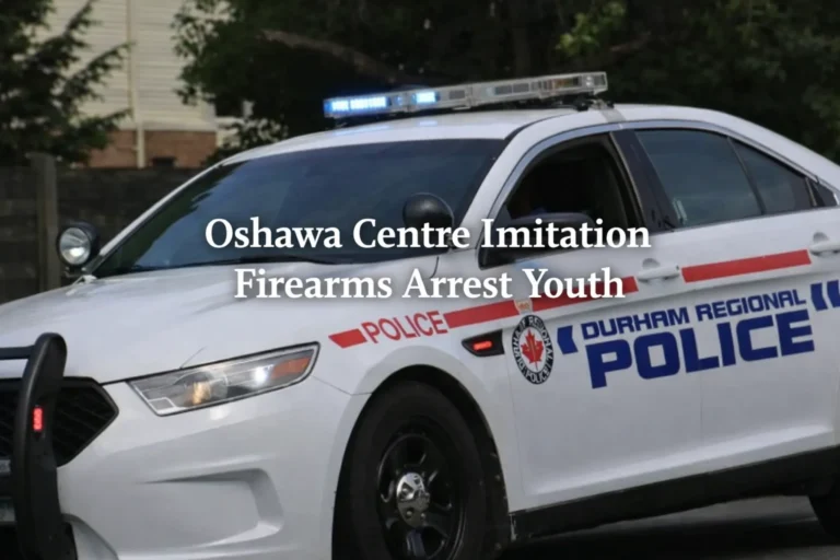 oshawa centre imitation firearms arrest youth