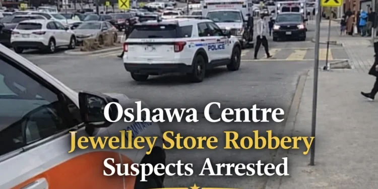 oshawa centre jewelry store robbery suspects arrested