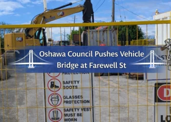 oshawa council pushes vehicle bridge at farewell st