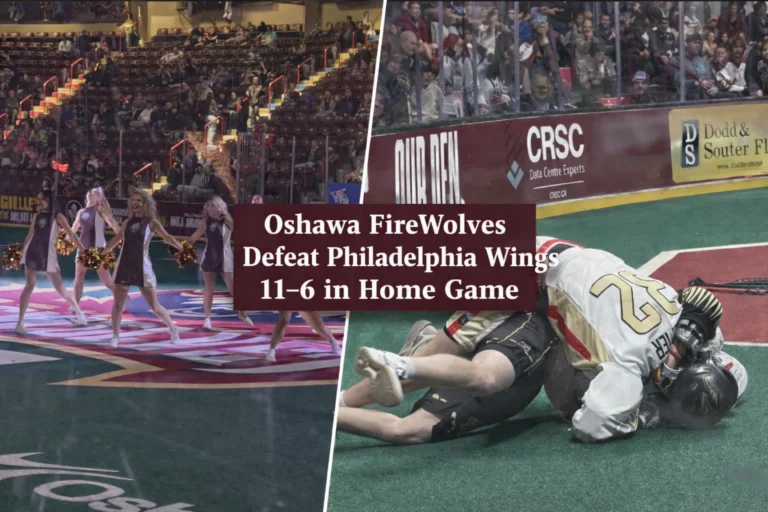 oshawa firewolves defeat philadelphia wings 11–6 in home game