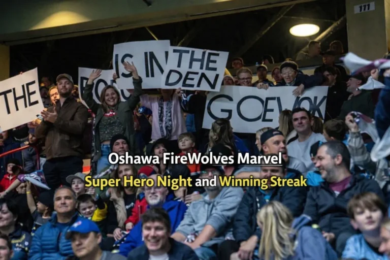 oshawa firewolves marvel super hero night and winning streak