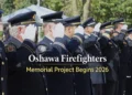 oshawa firefighters memorial project begins 2026