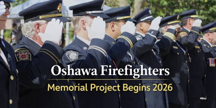 oshawa firefighters memorial project begins 2026