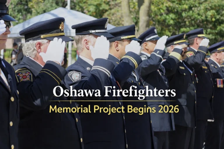 oshawa firefighters memorial project begins 2026