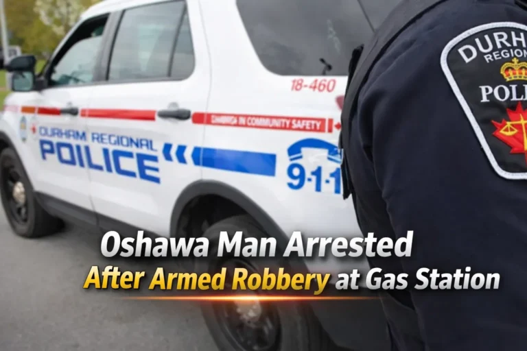 oshawa man arrested after armed robbery at gas station