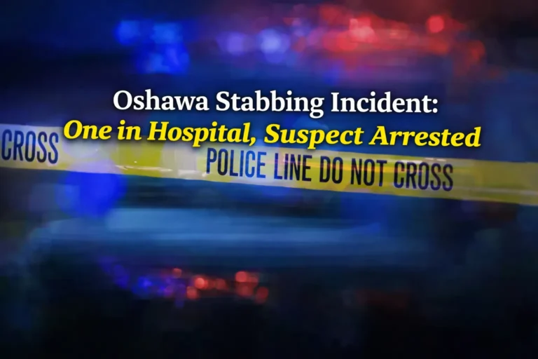 oshawa stabbing incident one in hospital, suspect arrested