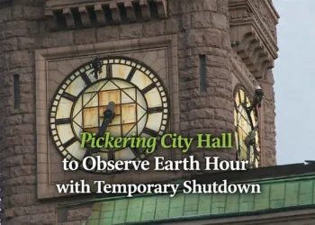 Pickering City Hall Clock and Crest Temporarily Shut Off for Earth Hour pickering city hall to observe earth hour with temporary shutdown