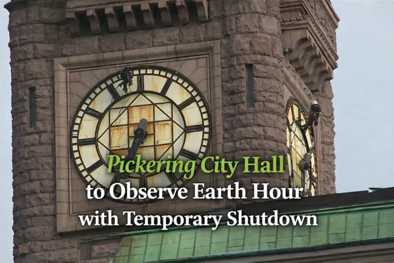 pickering city hall to observe earth hour with temporary shutdown