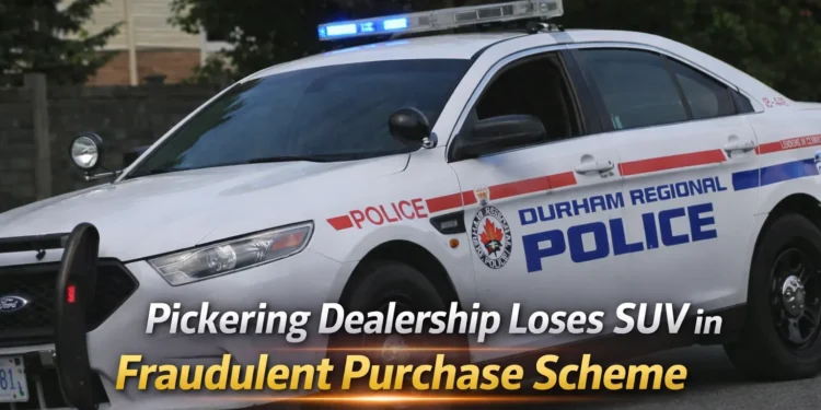 pickering dealership loses suv in fraudulent purchase scheme