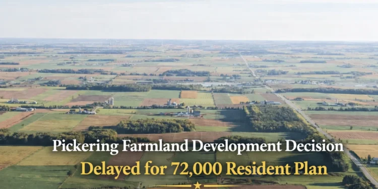 pickering farmland development decision delayed for 72,000 resident plan