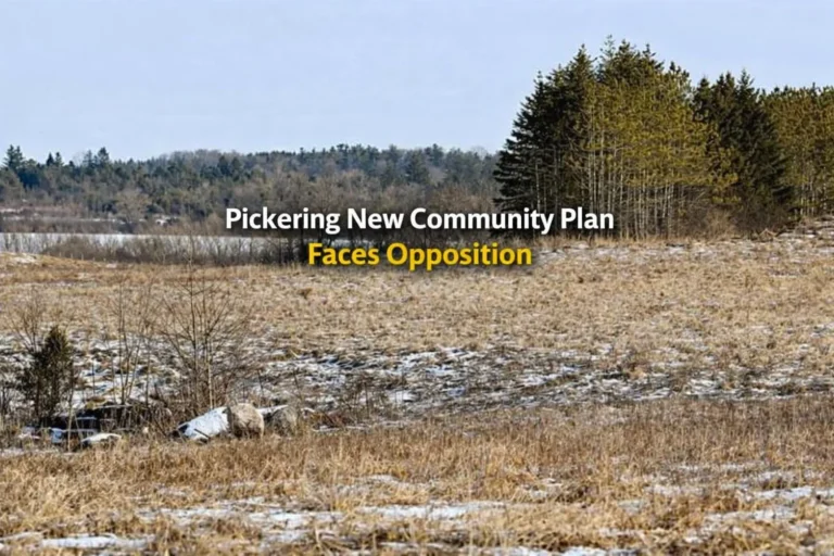 pickering new community plan faces opposition