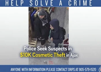 police seek suspects in $10k cosmetic theft in ajax