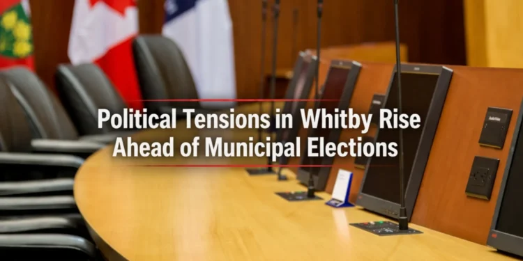 political tensions rise in whitby as municipal election campaigns loom