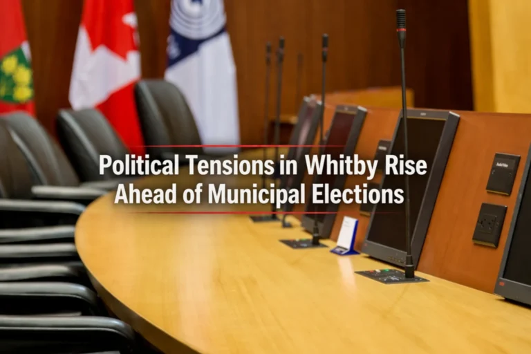 political tensions rise in whitby as municipal election campaigns loom