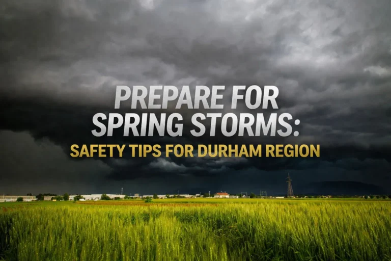 prepare for spring storms safety tips for durham region