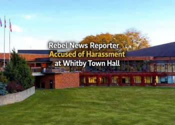 rebel news reporter accused of harassment at whitby town