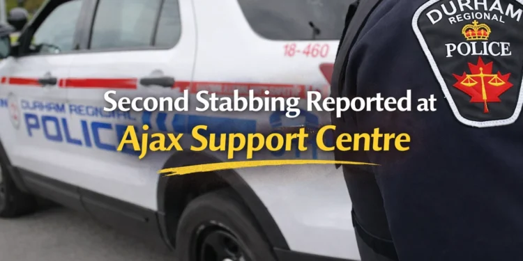 second stabbing reported at ajax support centre