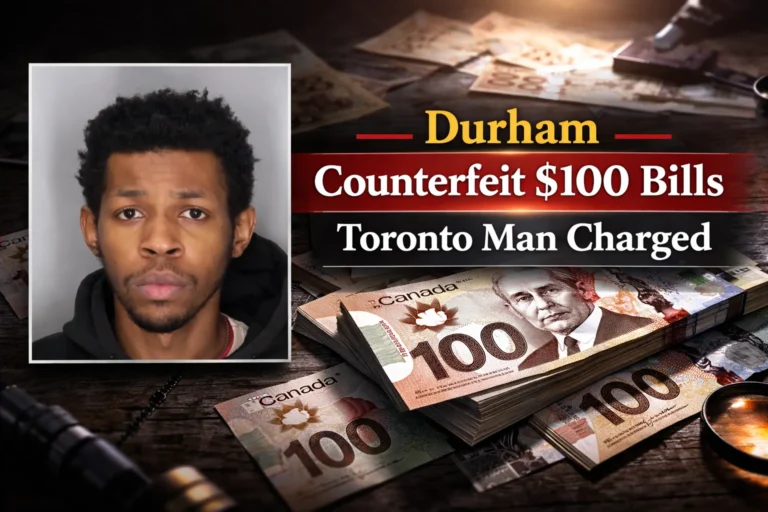 toronto man charged after alleged counterfeit $100 bills used in durham region