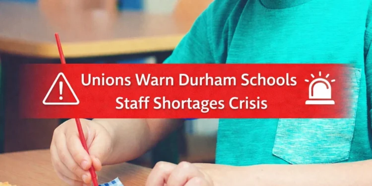 unions warn durham schools staff shortages crisis