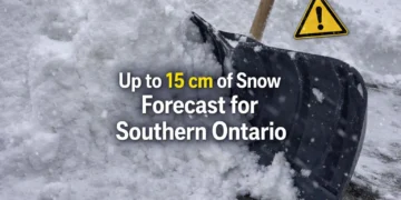 up to 15 cm of snow forecast for southern ontario