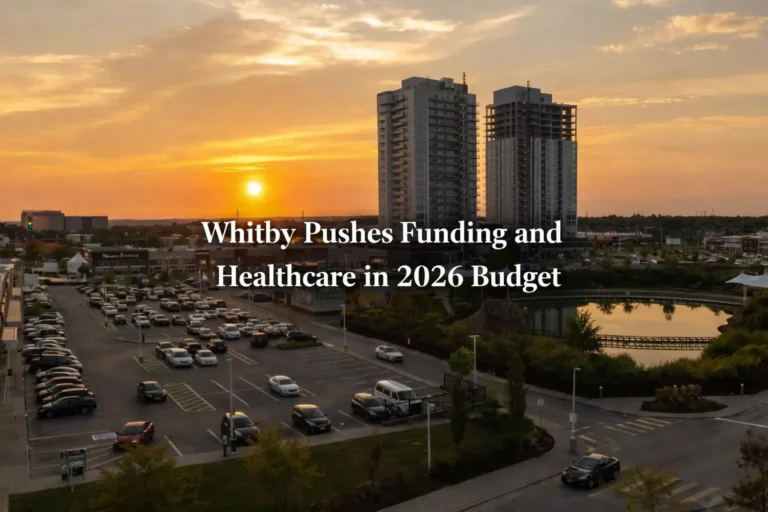 whitby calls for funding and healthcare support in 2026 budget