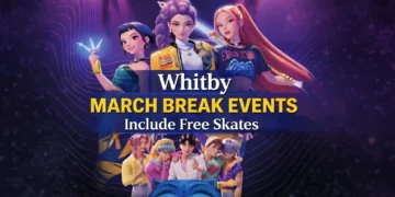 whitby march break events include free skates
