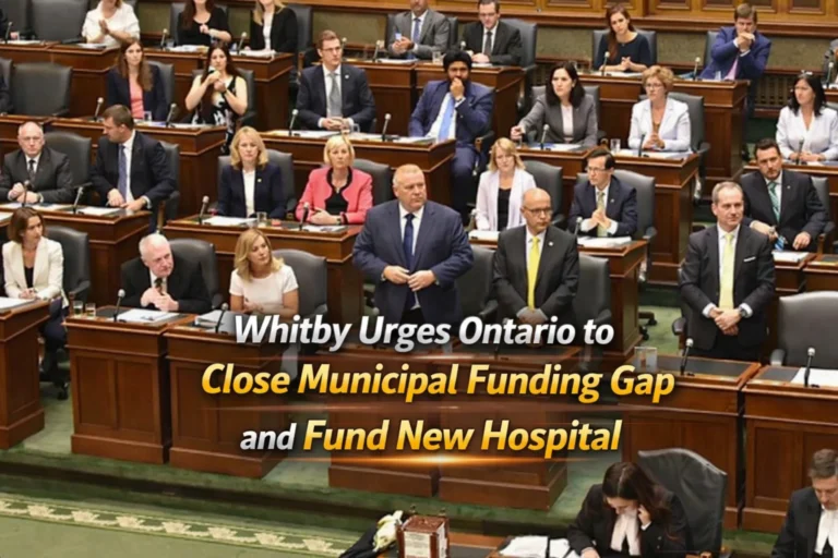 whitby urges ontario to close municipal funding gap and fund new hospital