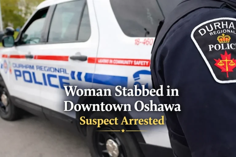 woman stabbed in downtown oshawa suspect arrested