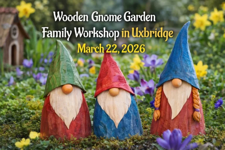 wooden gnome garden family workshop in uxbridge – march 22, 2026