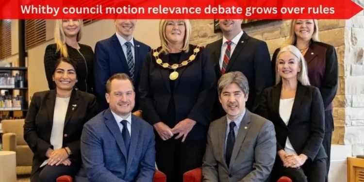 Whitby council motion relevance debate grows over rules image (93)